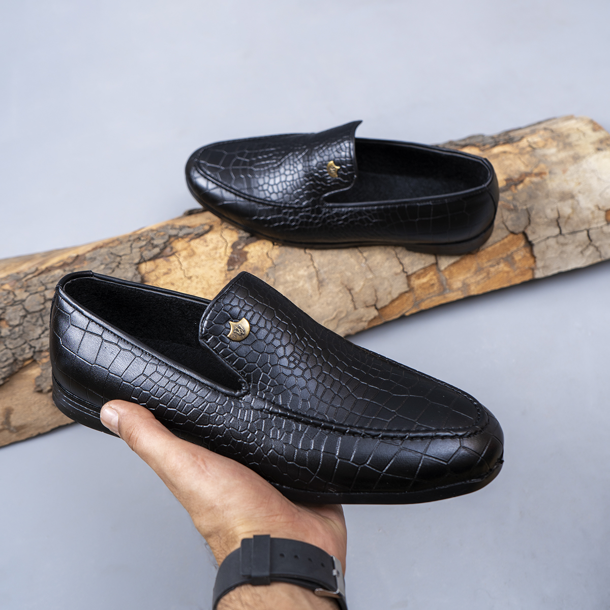 کالج پوست ماری مردانه رنگ مشکی مدل Efer