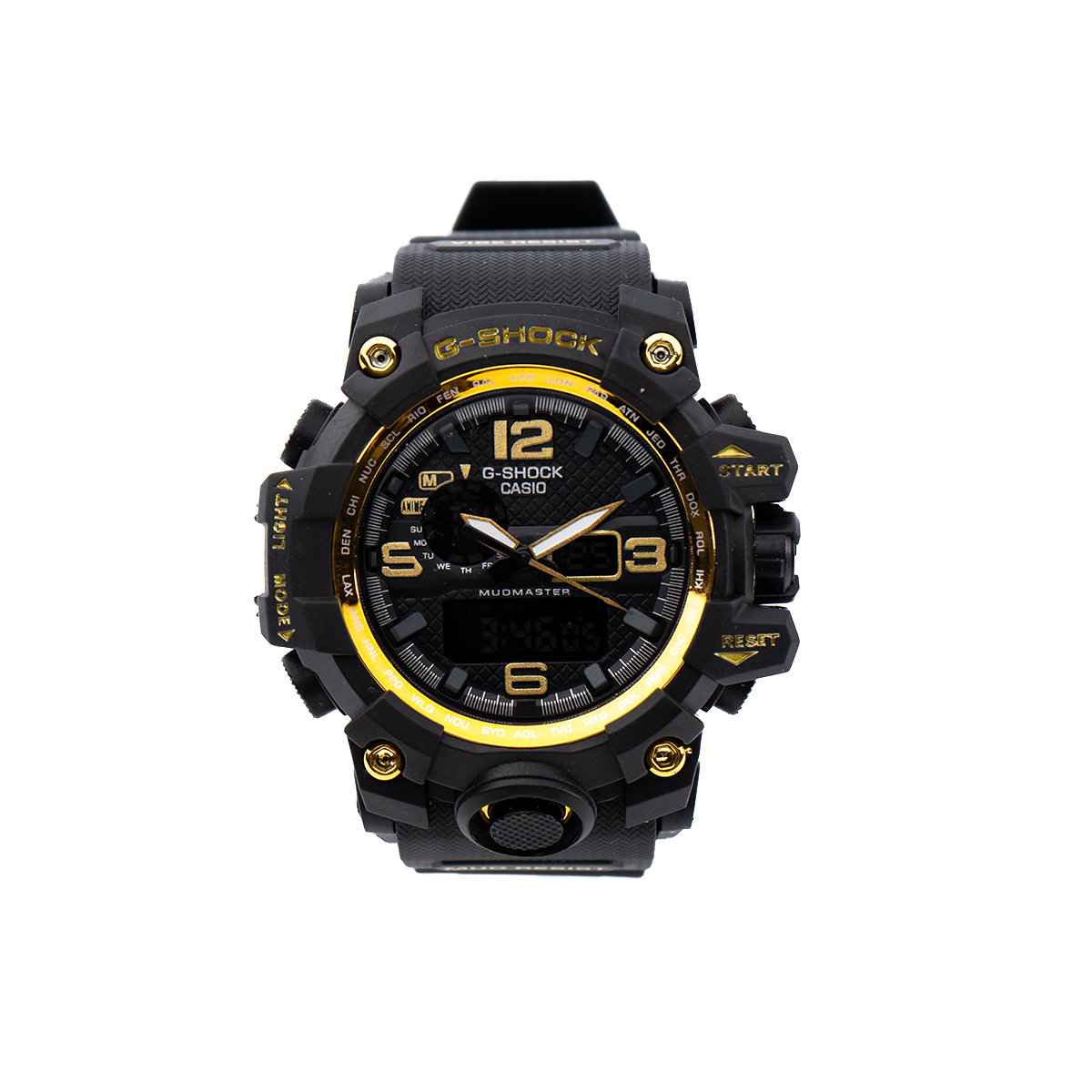 ساعت جی شاک مشکی طلایی مدل sp750