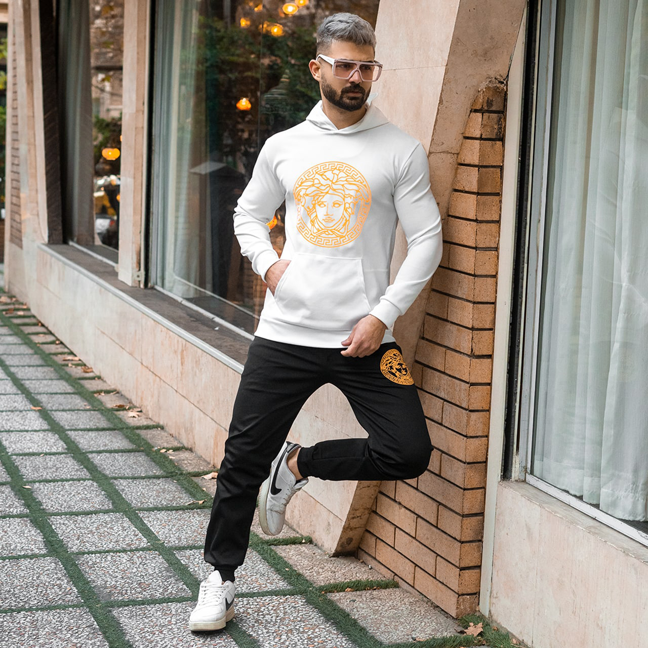 ست سوییشرت شلوار ورساچه مردانه مدلAvino